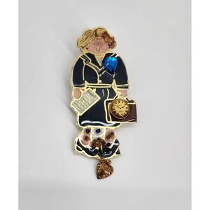 Vintage Bagatelle Pin Brooch #1 Teacher 1993 Charm